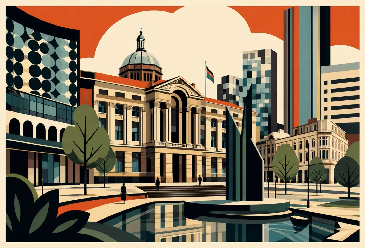 Victoria Square, Civic Modern