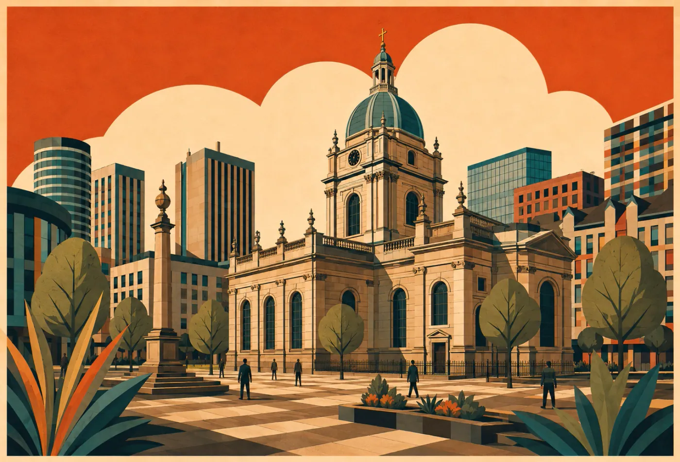 Cathedral Square, Civic Modern