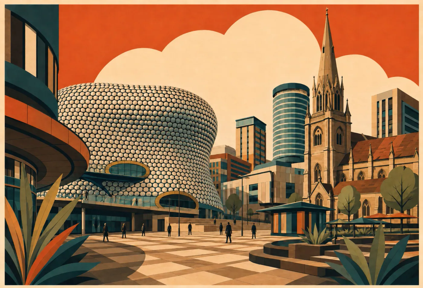 Bullring Plaza, Civic Modern
