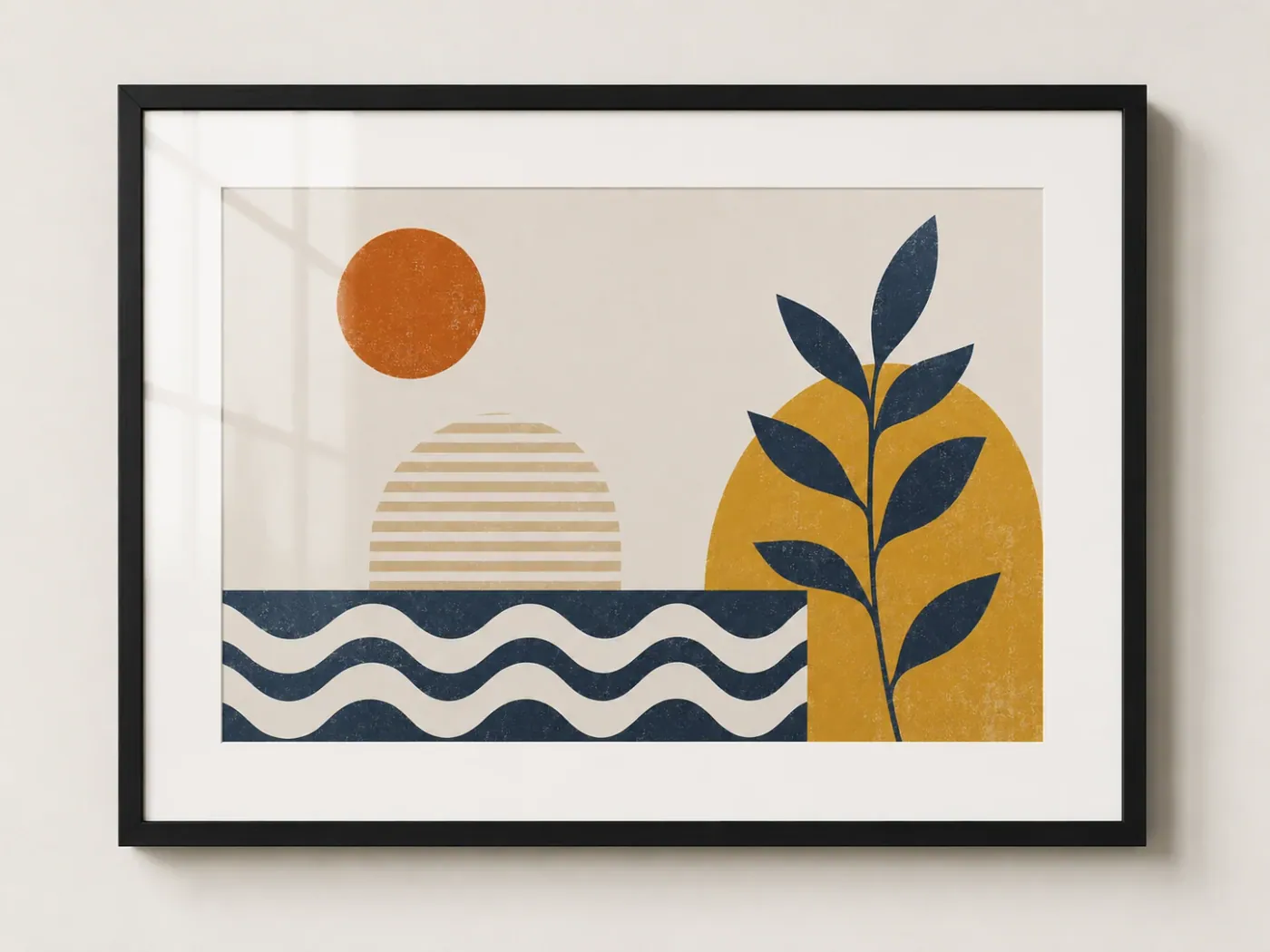Tidal Sun shown framed